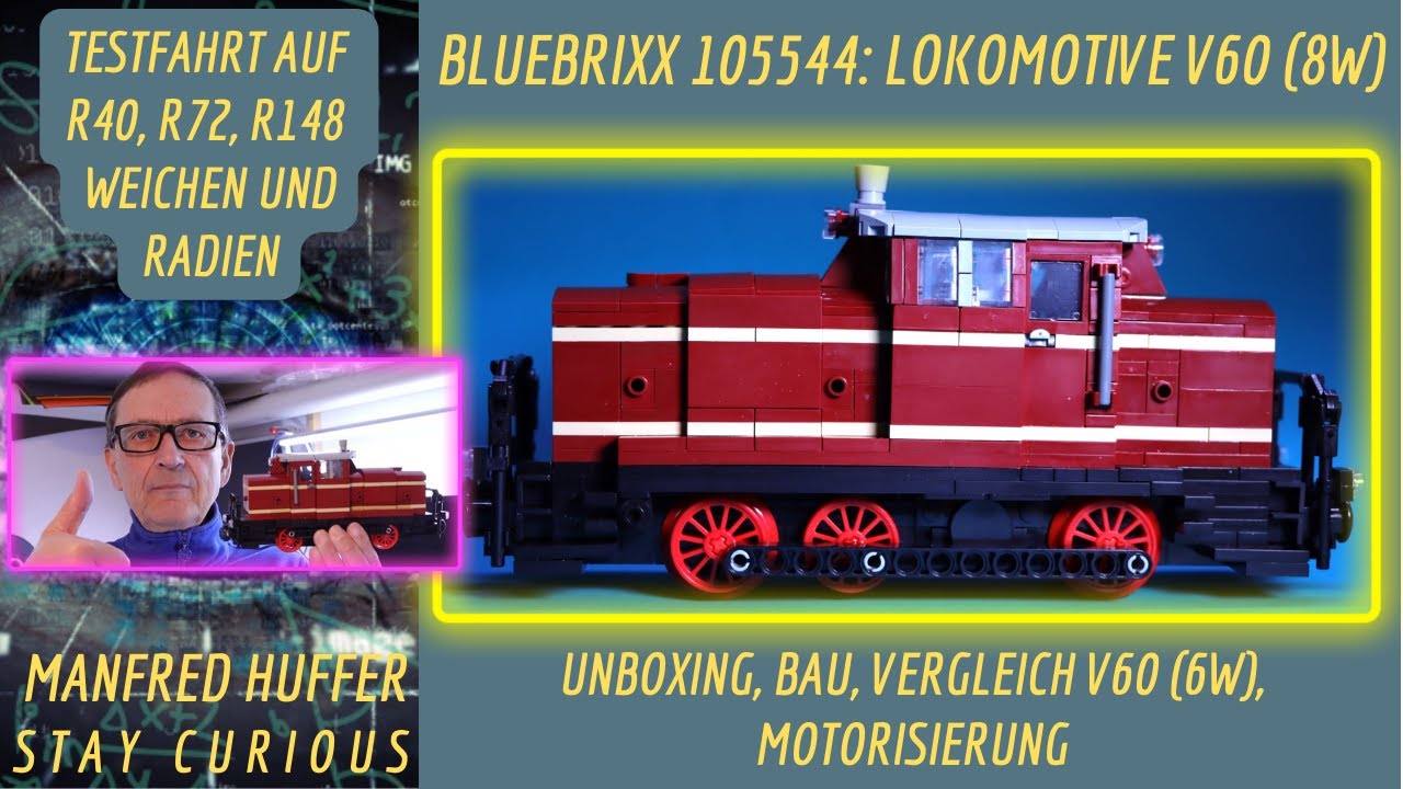 Bluebrixx 105544: Lokomotive V60 (8W): Motorisierung mit L-Motor