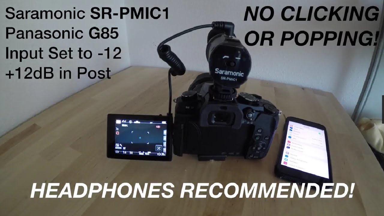 Shotgun Mic Under $50 ---- Saramonic SR-PMIC1 Review on the G85 G80 G81