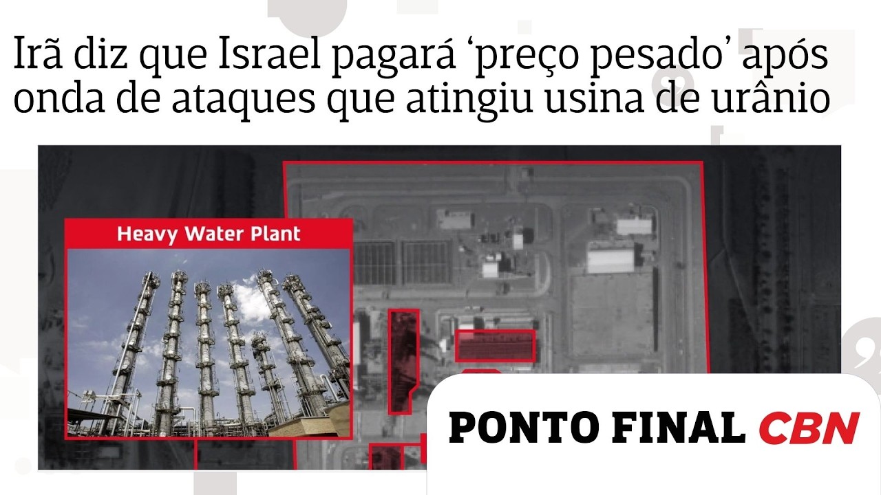 Ir&atilde; diz que Israel pagar&aacute; &lsquo;pre&ccedil;o pesado&rsquo; ap&oacute;s onda de ataques que atingiu usina de ur&acirc;nio