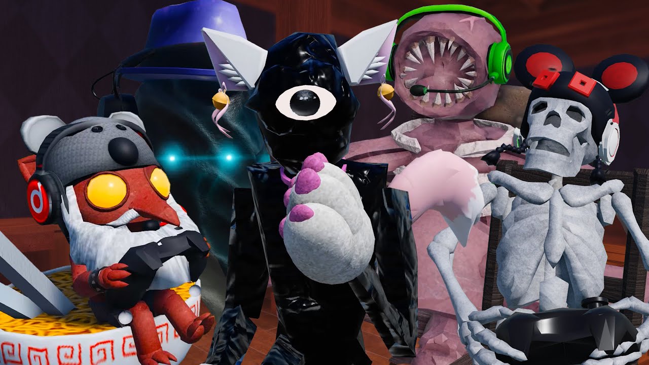 Монстры играют в Roblox Doors с озвучкой