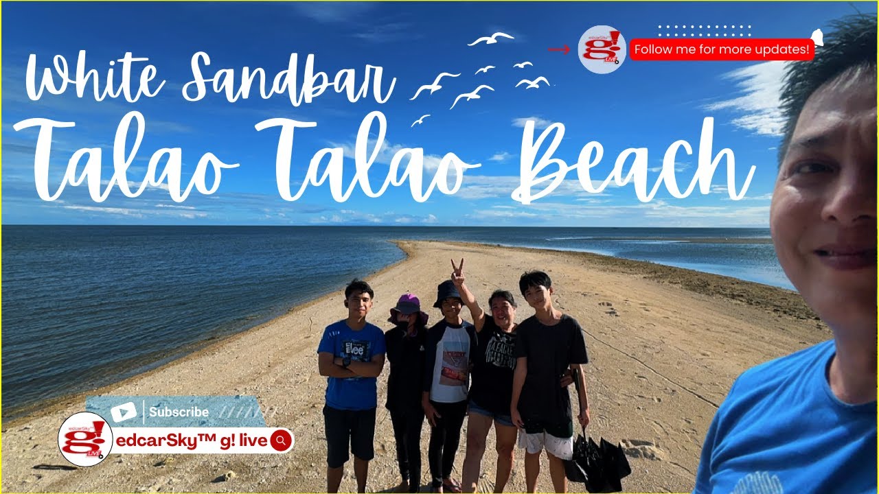 Nakakaamaze na Puting Sandbar sa Talao-Talao Beach full vlog @edcarSkyglive