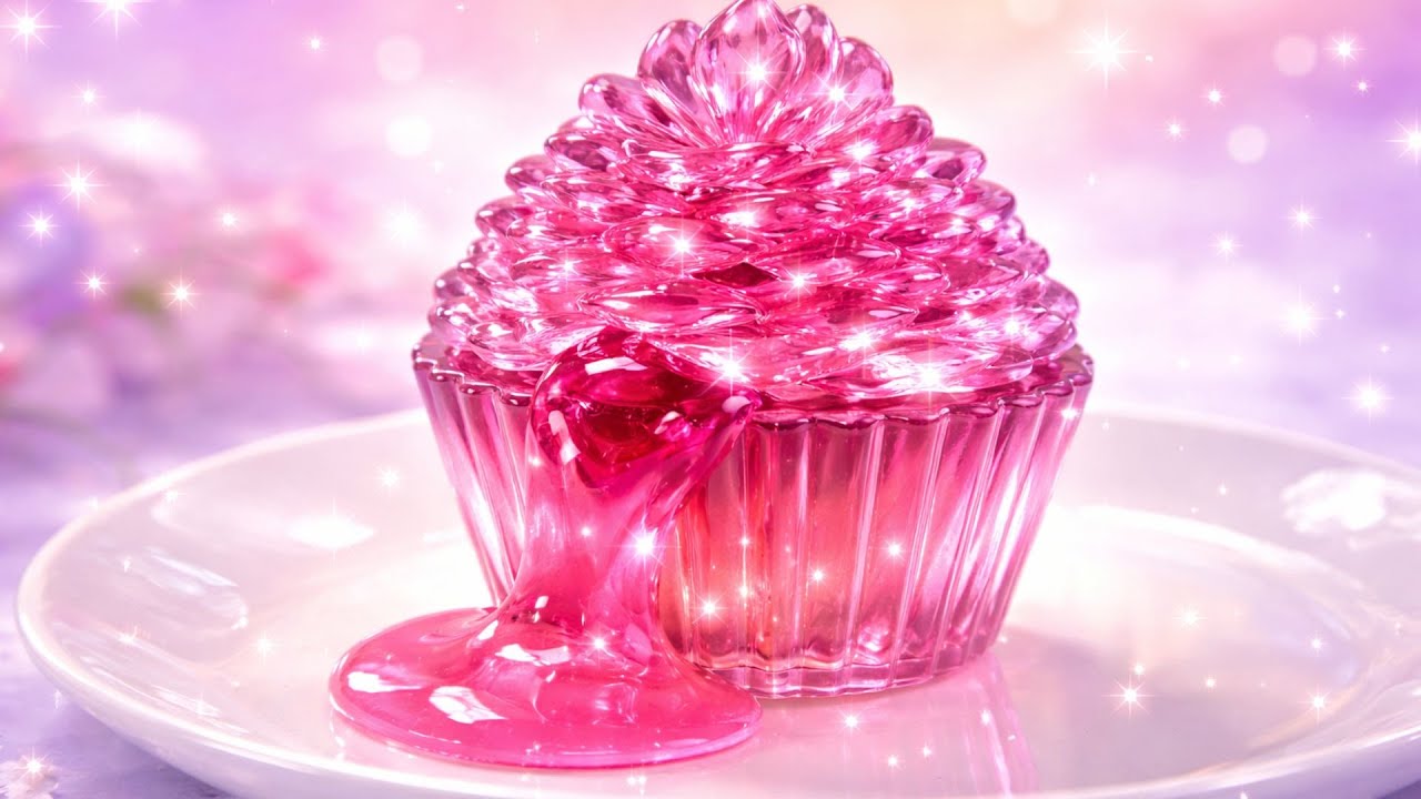 Which Glass Dessert Would You Cut First? 🧁💍 Jelly Cupcake vs Diamond Ring ASMR