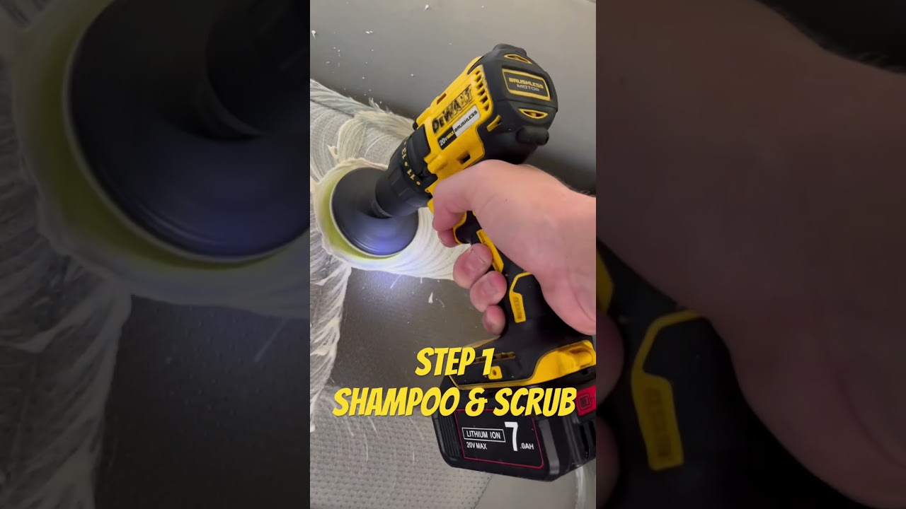 How to shampoo car seats ✅ #detailing #autodetailing #extraction #stainremoval #howto