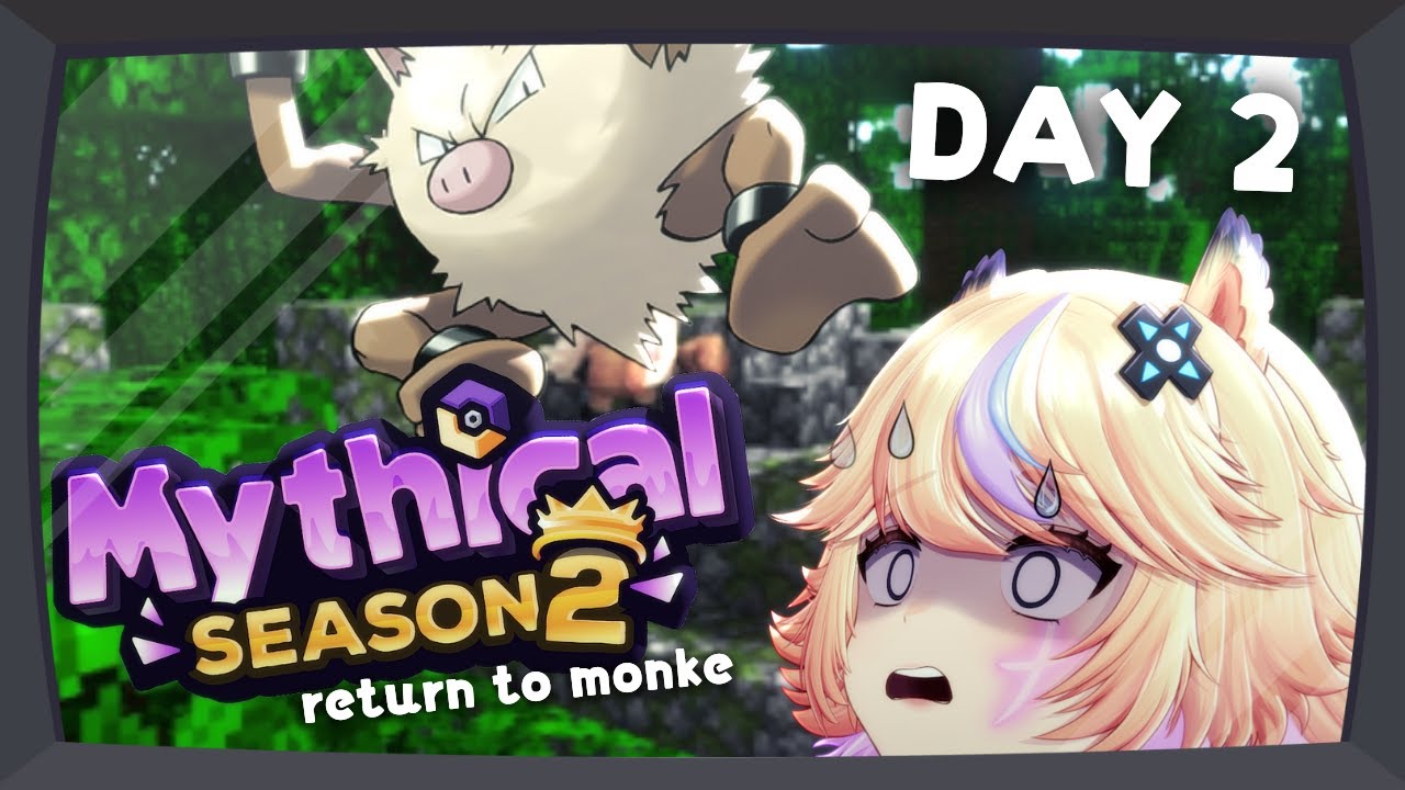 DAY 2 on SEASON 2 of COBBLEMON!! Mythical Monke Business... 🐒🐒【KoziiChu】