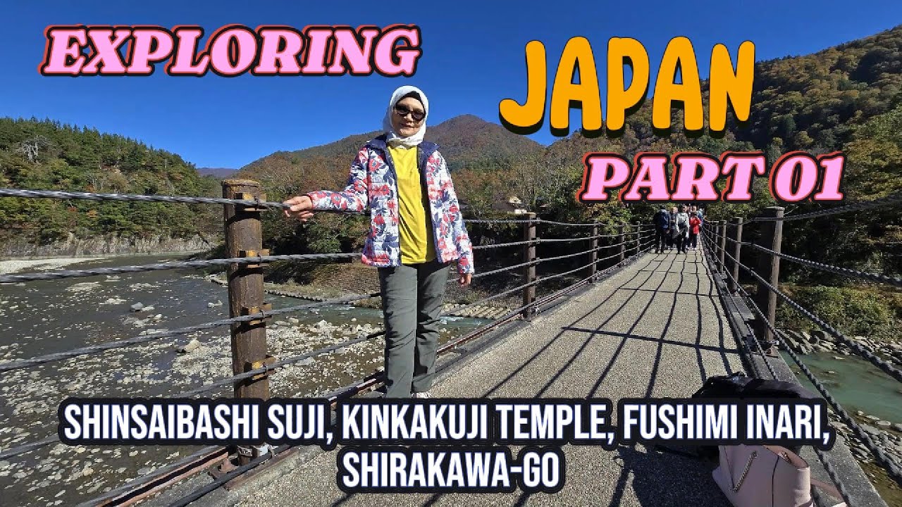 SHINSAIBASHI SUJI, KINKAKUJI TEMPLE, FUSHIMI INARI AND SIRAKAWA GO...