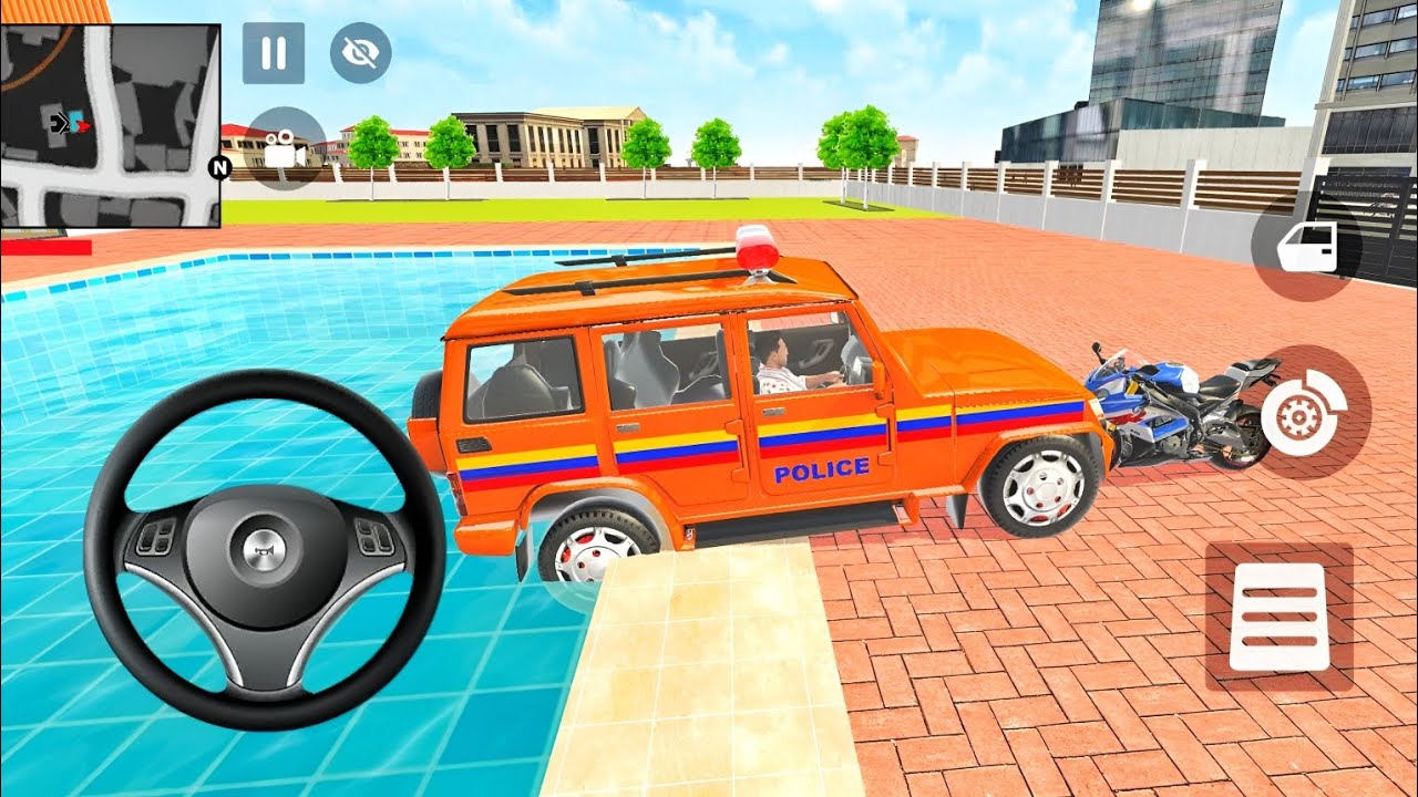 Car Bike Game: Franklin ordered an Indian Hayabusa and drives a new Indian Police SUV in the game