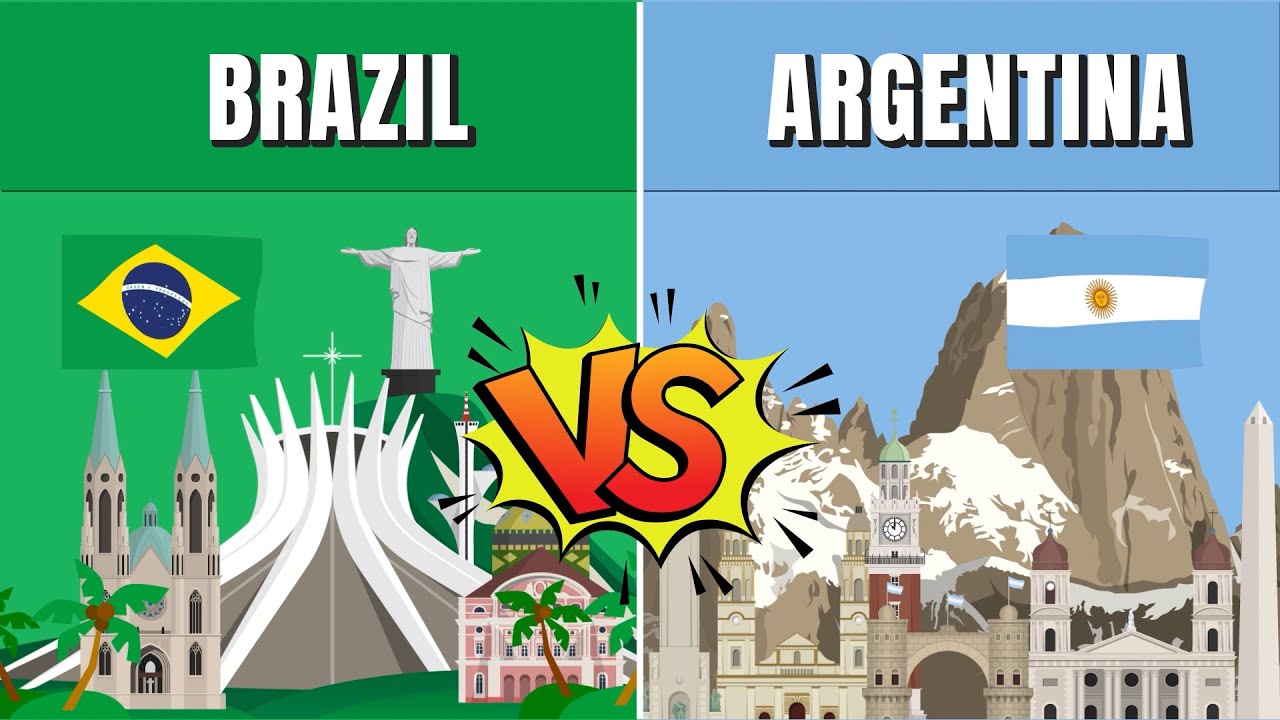 Brazil vs Argentina - Country Comparison 2022
