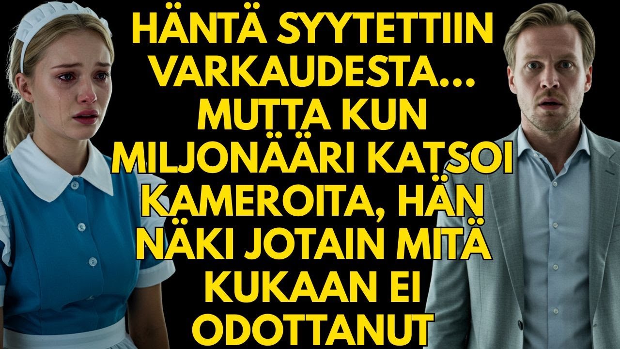 HÄNTÄ SYYTETTIIN VARKAUDESTA… MUTTA KUN MILJARDÖÖRI KATSOI KAMEROITA, HÄN NÄKI JOTAIN ODOTTAMATONTA