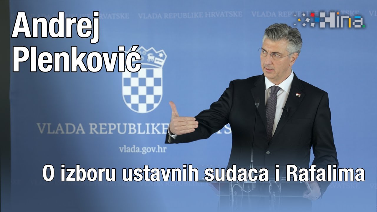 Izjava premijera Plenkovića nakon sjednice Vlade