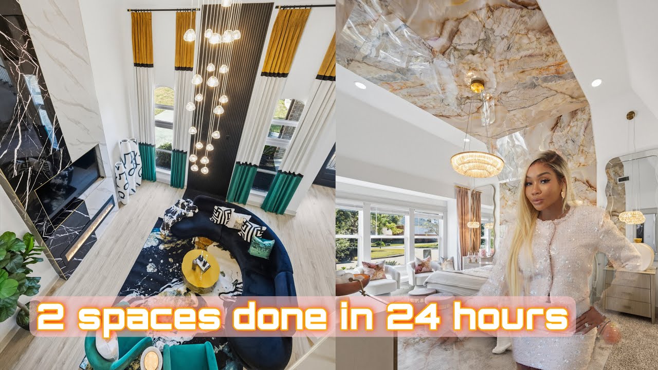 This Bedroom + Living Room Glow Up is INSANE 😱✨