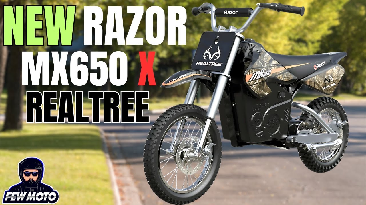 Razor MX650 X Realtree Review | Electric Dirt Bike First Ride Unboxing