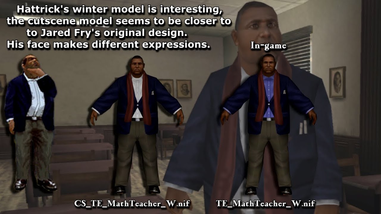 Beta Bully - Cutscene models