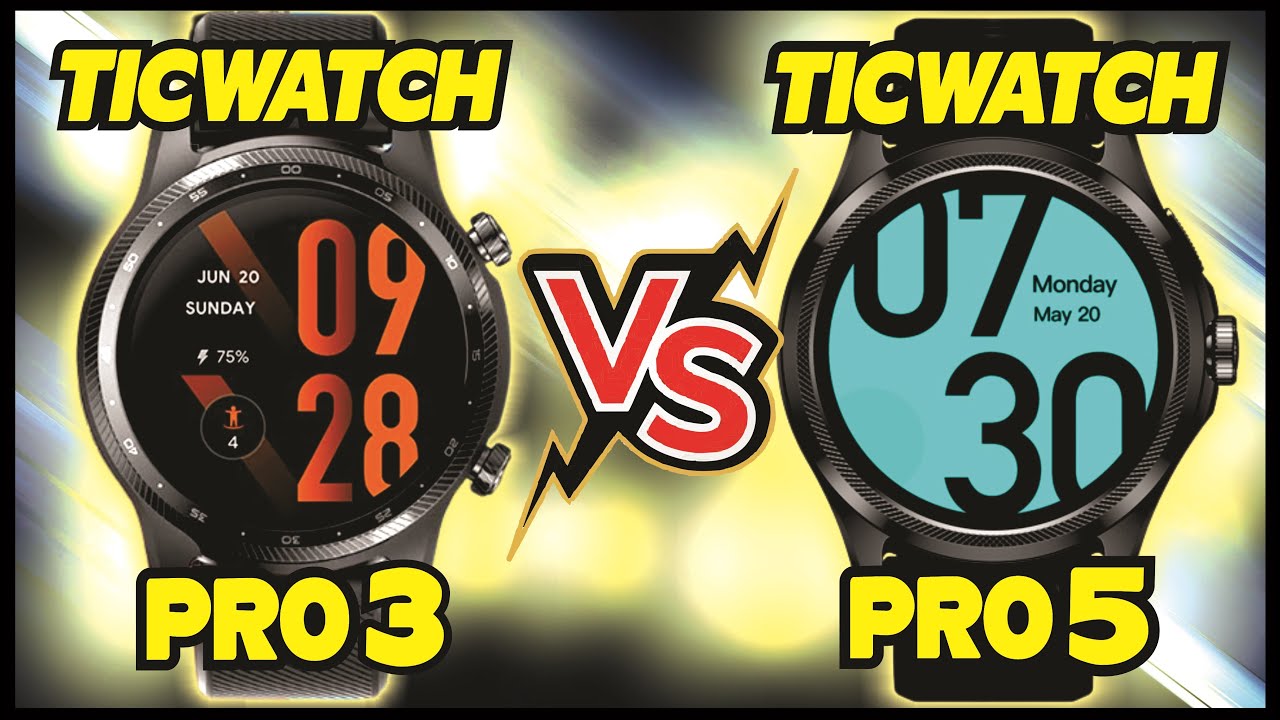 COMPARATIVO: TICWATCH PRO 3 ULTRA vs TICWATCH PRO 5 - Qual Vale mais a Pena?