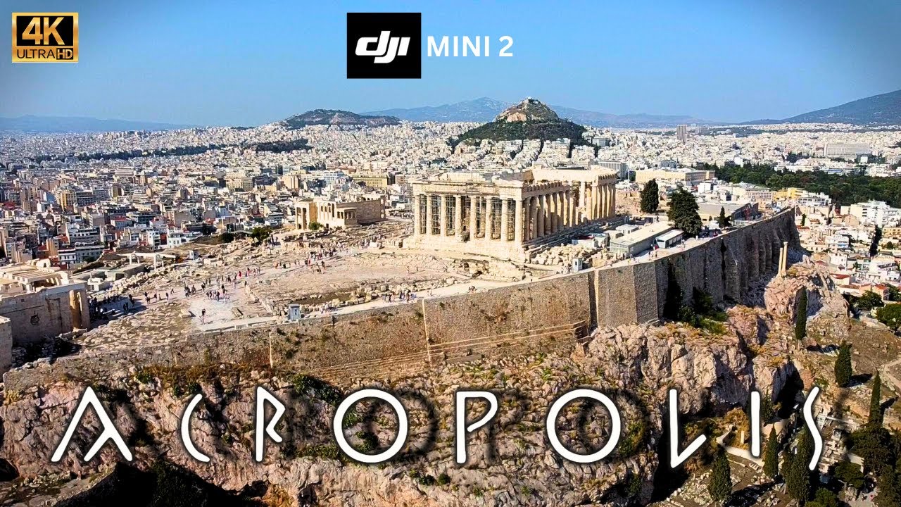 A drone over Athens: Parthenon of Acropolis | Dji Mini 2 drone | Ακροπολη Αθηνα