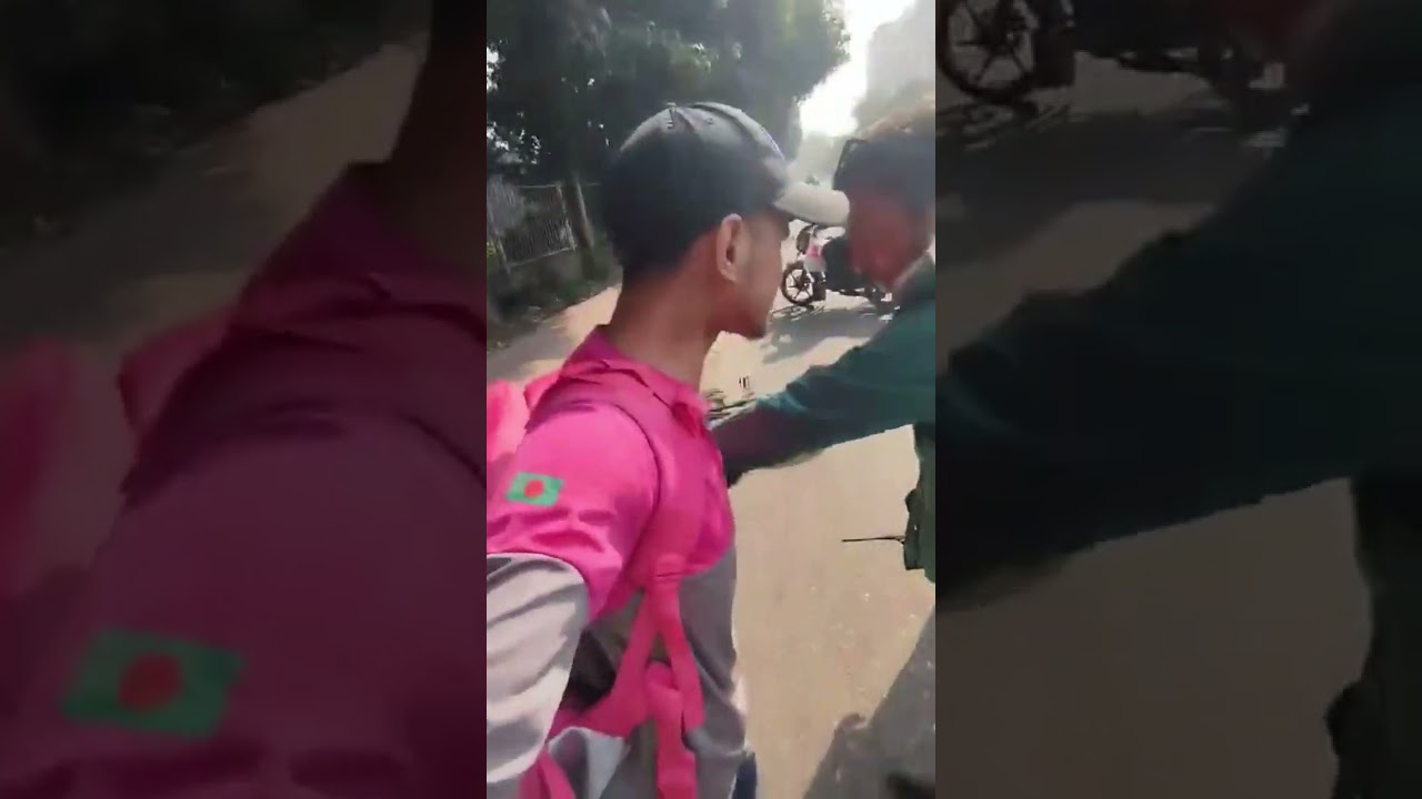 Police vs Student fight scene | foodpanda rider | Student Camera | gopro #students #foodpanda