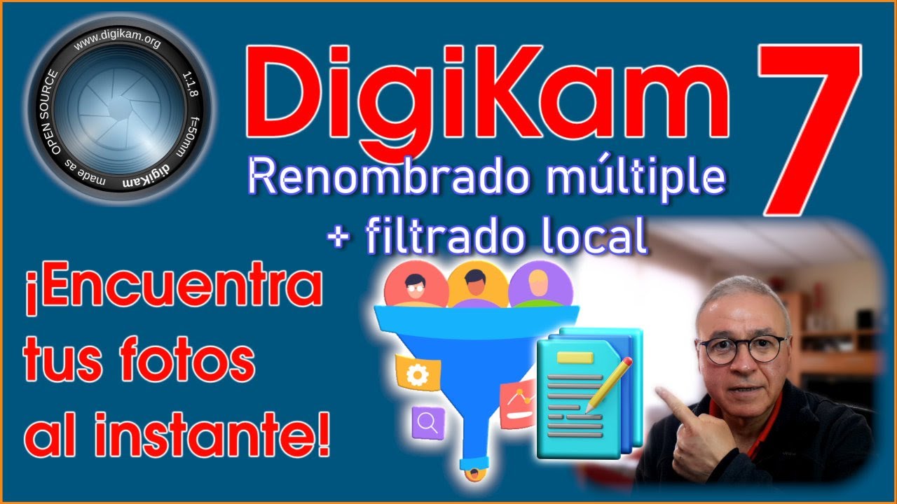 🔧 Renombrado Masivo + Filtrado Local en DigiKam | Potencia renombrando con Metadatos.