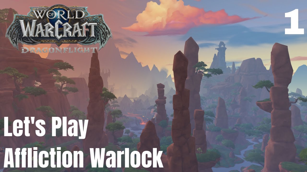 WoW Dragonflight Ep1 / First Playthrough / Waking Shores / Affliction Warlock Levelling Gameplay