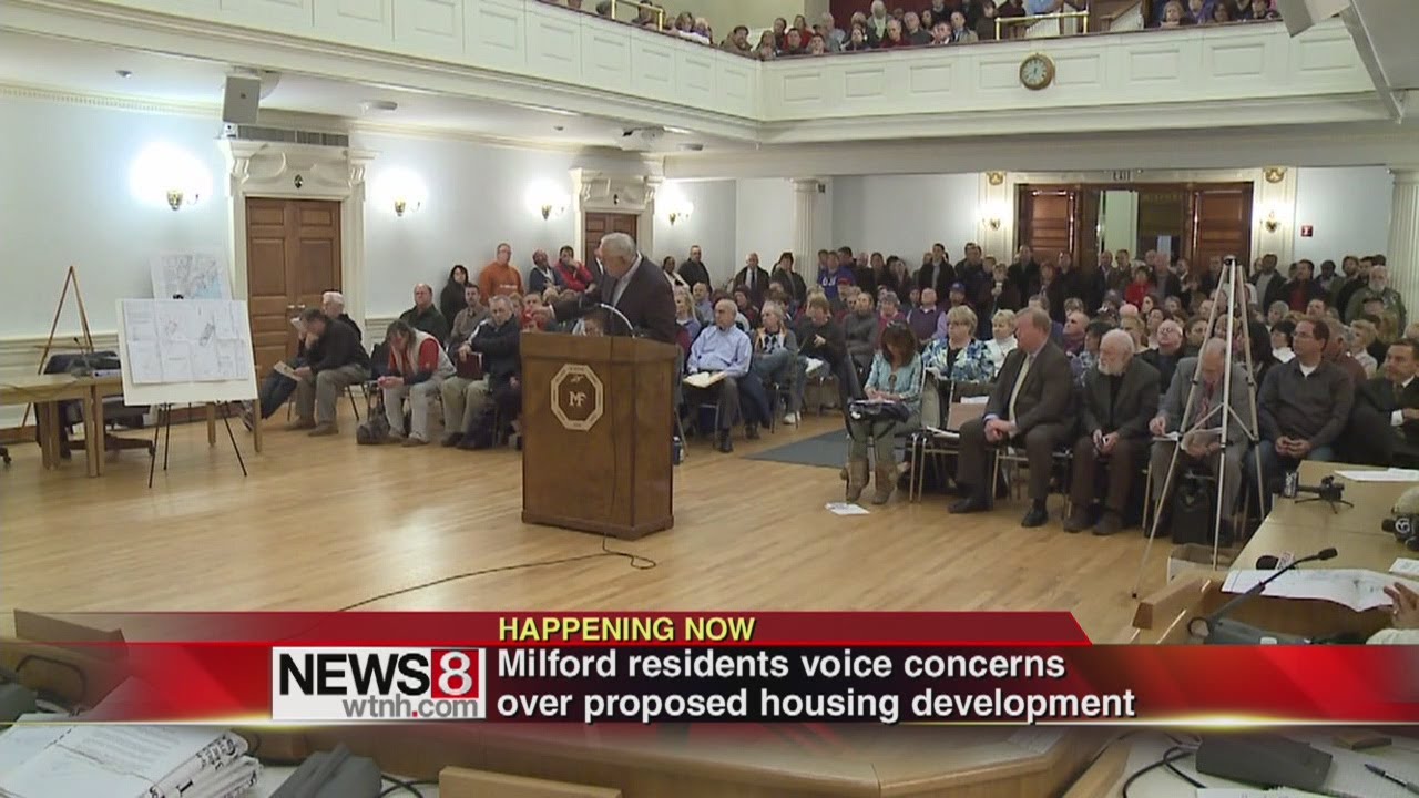 Hundreds oppose affordable housing development in Milford