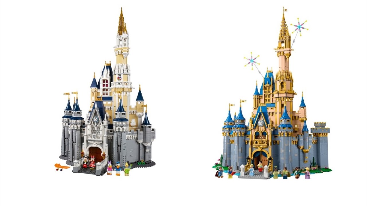 Comparing Lego Disney Castles 71040 and 43222 Old Vs New