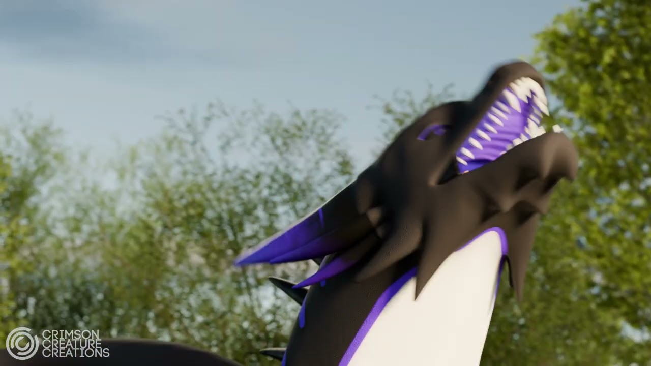 Dragoness swallows human