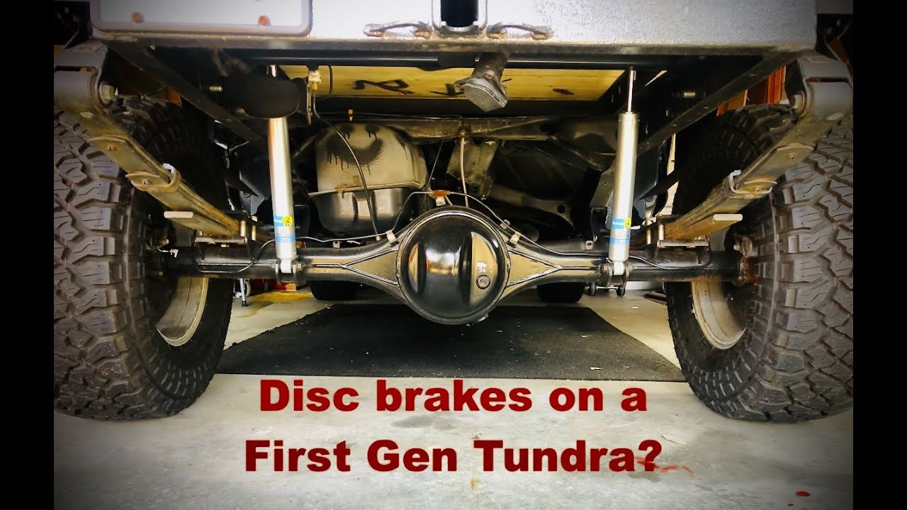 Toyota 10.5 rear axle in a First Gen Tundra. Massive upgrade!