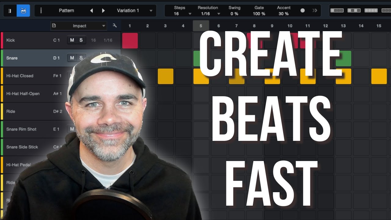 Build Drums Fast Using Pattern Editor in Studio One