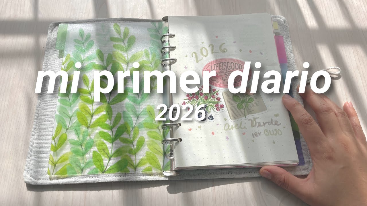 Creando mi primer diario ✨ | minimalista y con lo que tengo