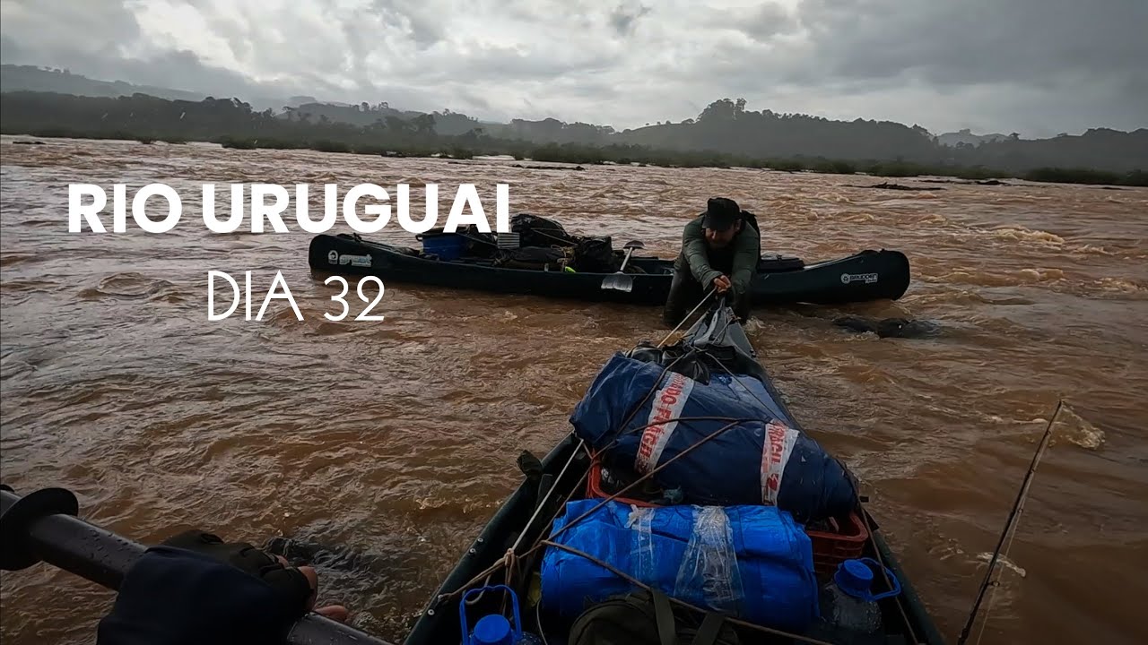FIQUEI ENCALHADO EM UMA CORREDEIRA, RIO URUGUAI. DIA 32.