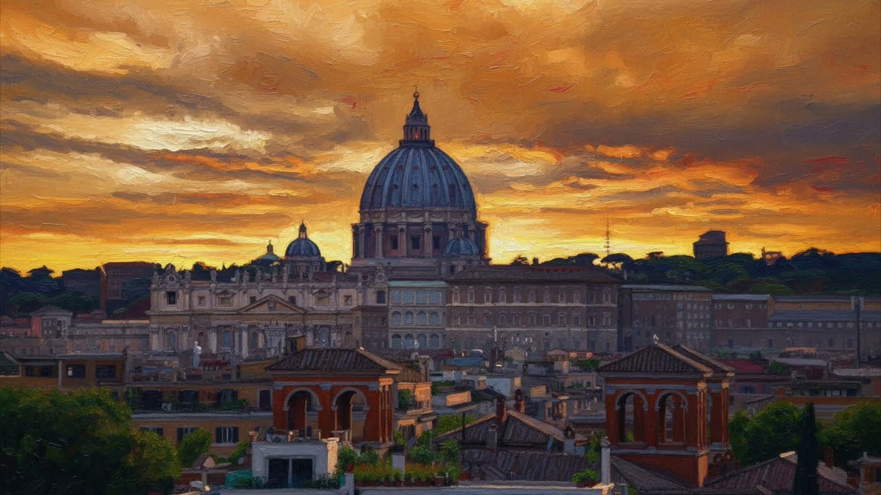 Turn Your TV Into Art | Monet–Inspired St  Peter’s Basilica, Rome | 1 Hour of HD Art & Impressionism