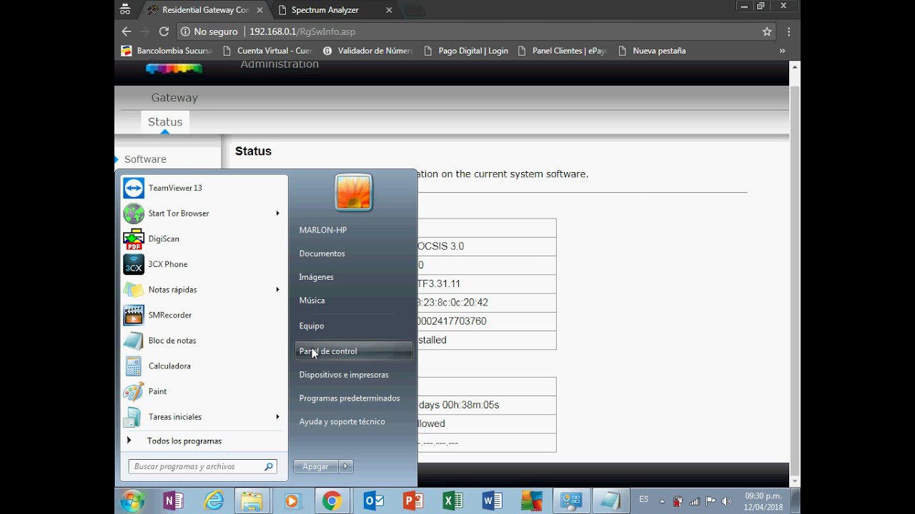 Acceso a Router Technicolor tc 7300 y otros Router Claro Colombia 2021