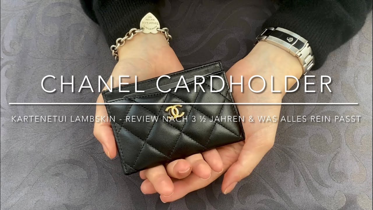 Chanel Cardholder Kartenetui Lambskin - Review nach 3 ½ Jahren, Details & was alles rein passt