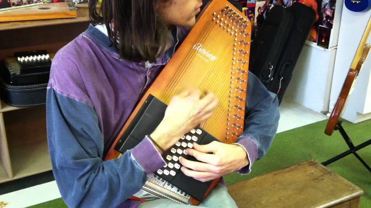 Oscar Schmidt OS-21C/R Autoharp with hard case