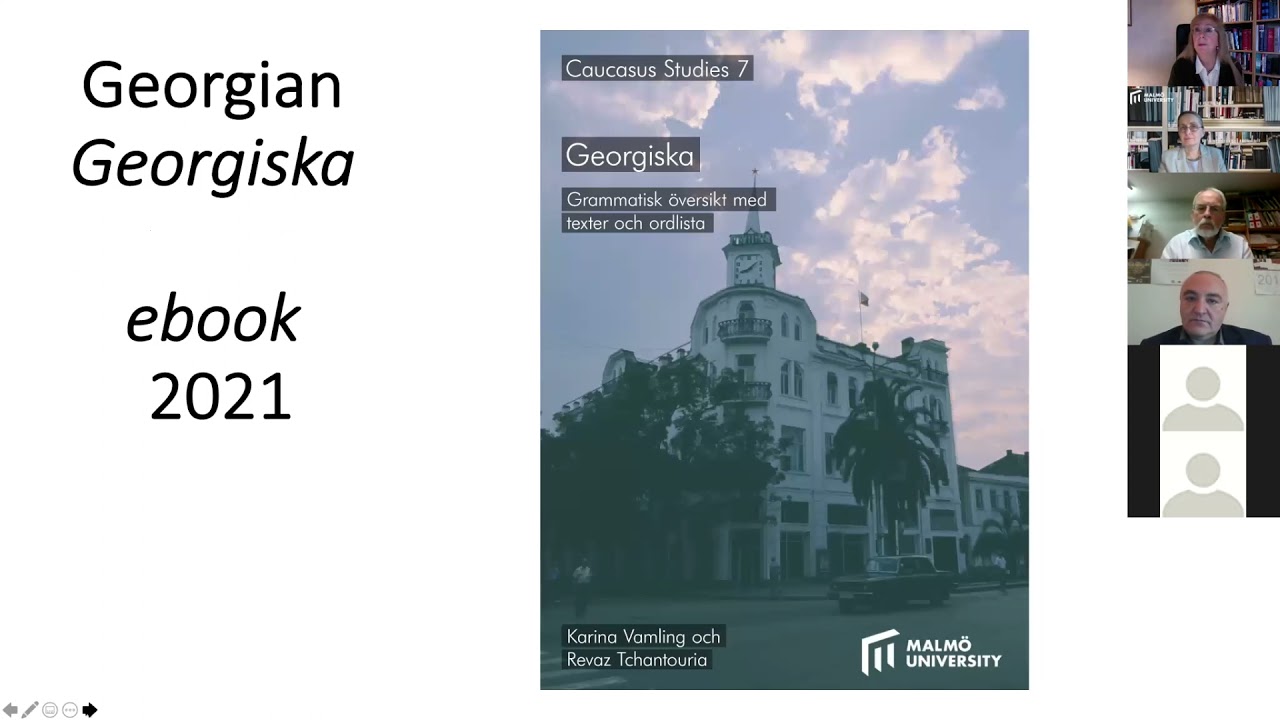 Book launch &ndash; Georgiska (overview of the Georgian language)