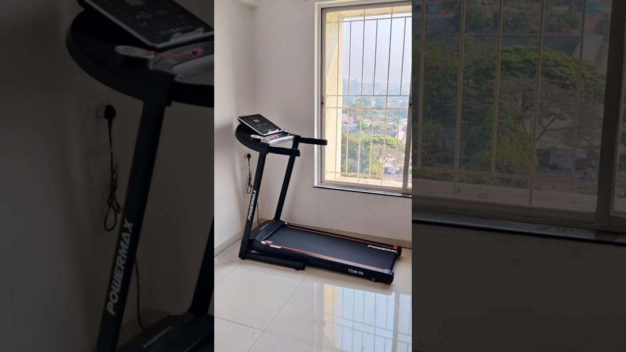 PowerMax TDM-96 treadmill for home. #powermax #treadmill #exercise #homezym #zym #health #shorts