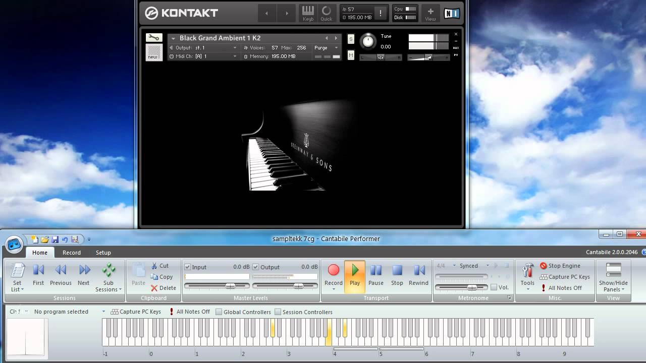 Rachmaninov Moment Musical No. 5 - Sampletekk 7CG and Black Grand