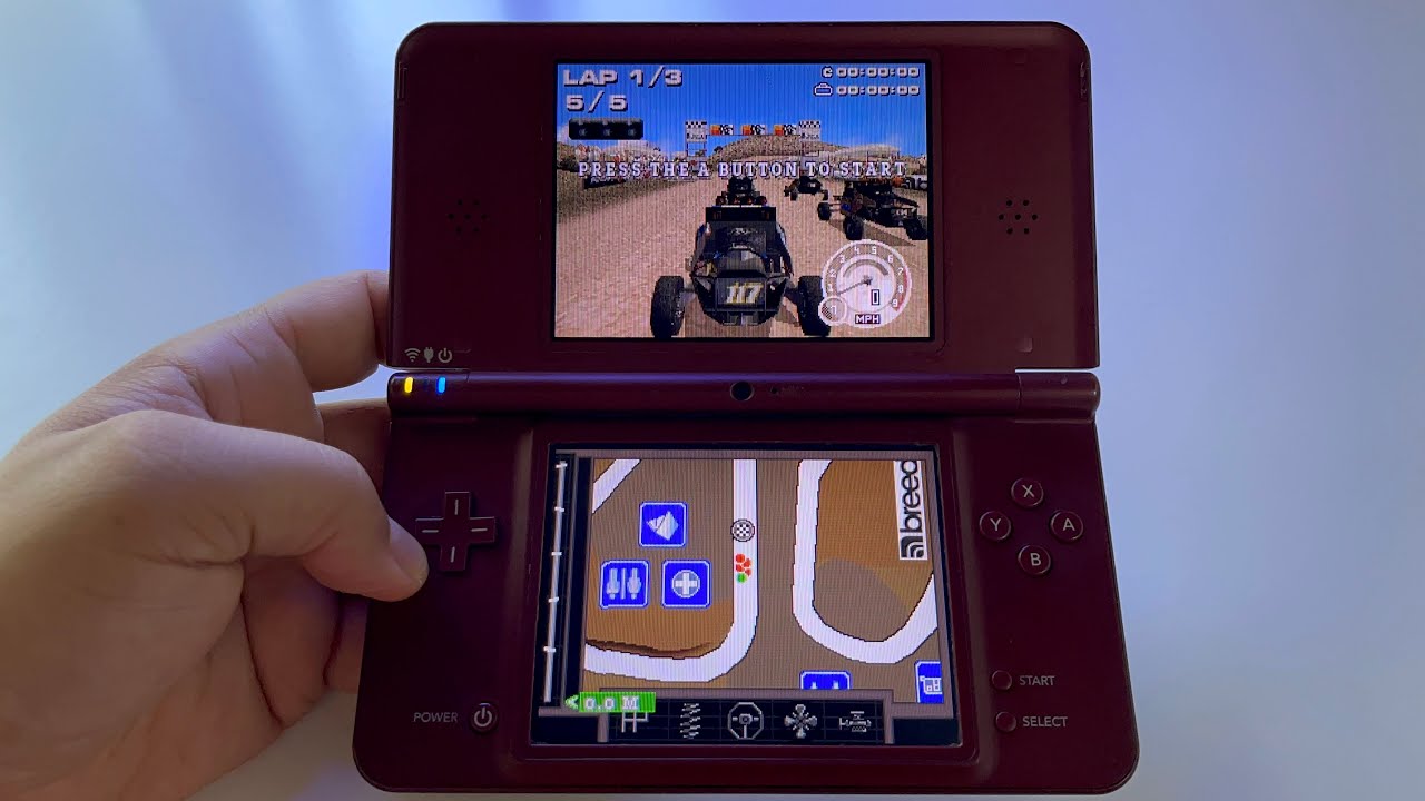 Colin McRae DIRT 2 | Nintendo DSi XL handheld gameplay