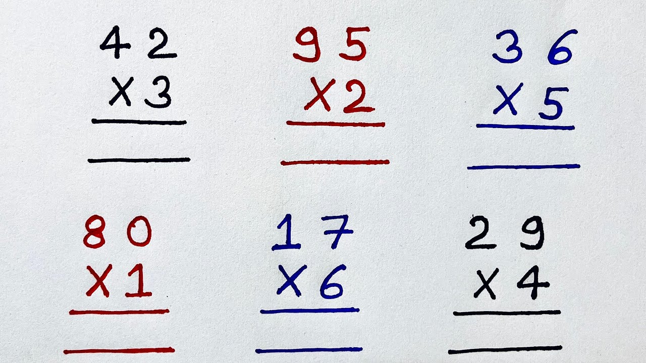 दो अंकों का गुणा कैसे करें, guna kaise karen, guna ke sawal #multiply #गुणा #multiplication #guna