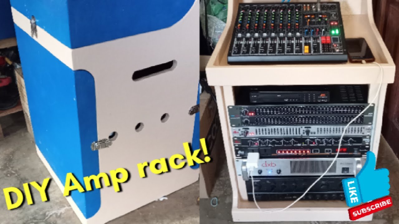 My DIY Amp rack!  Ito ang kailangan para safe Yung mga gamit niyo.