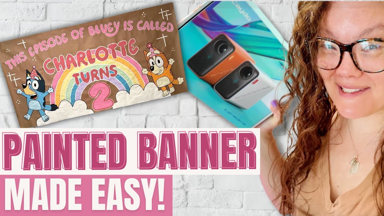 Hand Painted Birthday Banners Made Easy with the Caydo Projector!