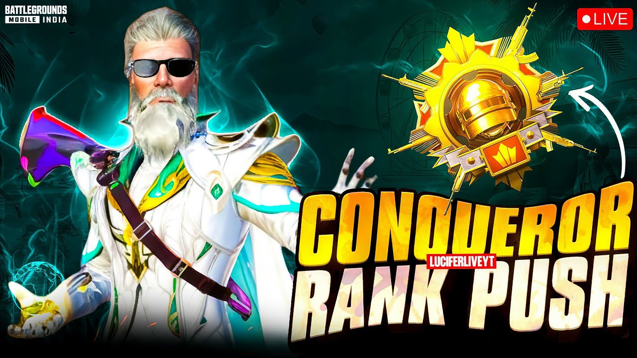 Conqueror push 4.2 update bgmi live with Lucifer #IQOO15