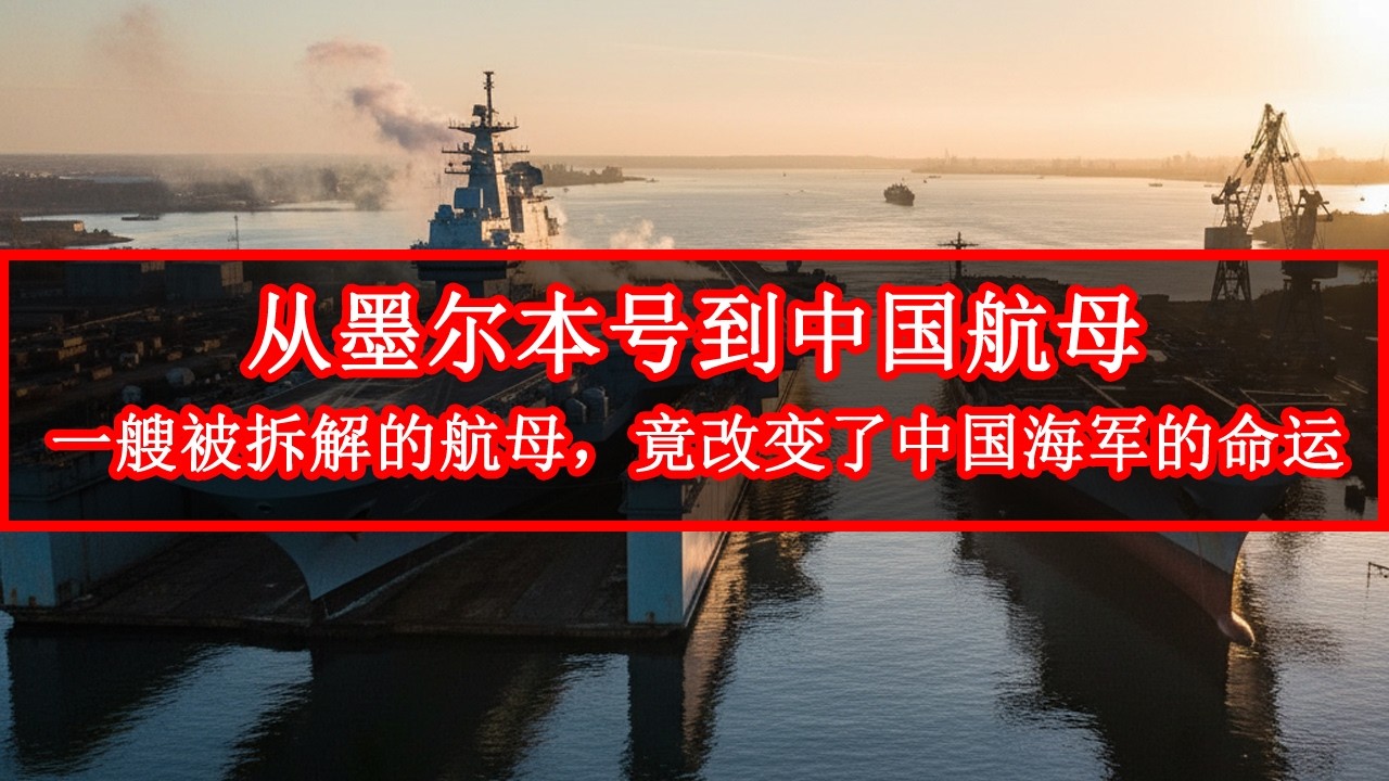 从墨尔本号到中国航母！一艘被拆解的航母，竟改变了中国海军的命运#中国航母 #墨尔本号 #蒸汽弹射 #刘华清 #航母发展史