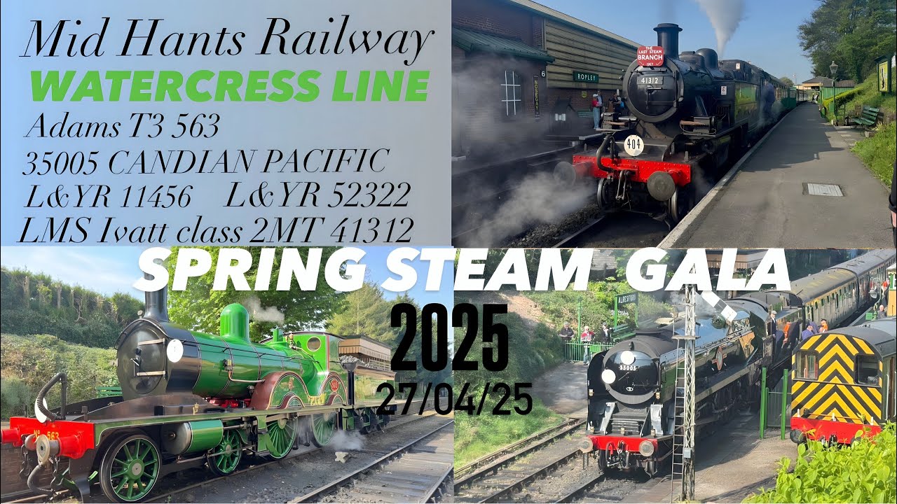 Mid Hants Railway, Watercress Line Spring Steam Gala 2025 , 27-04-25