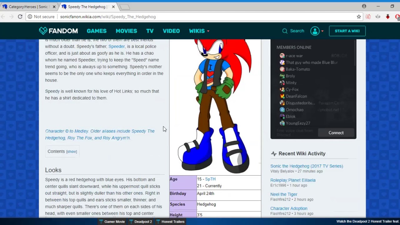 I Read Sonic Fan Character Wiki (Part 1)