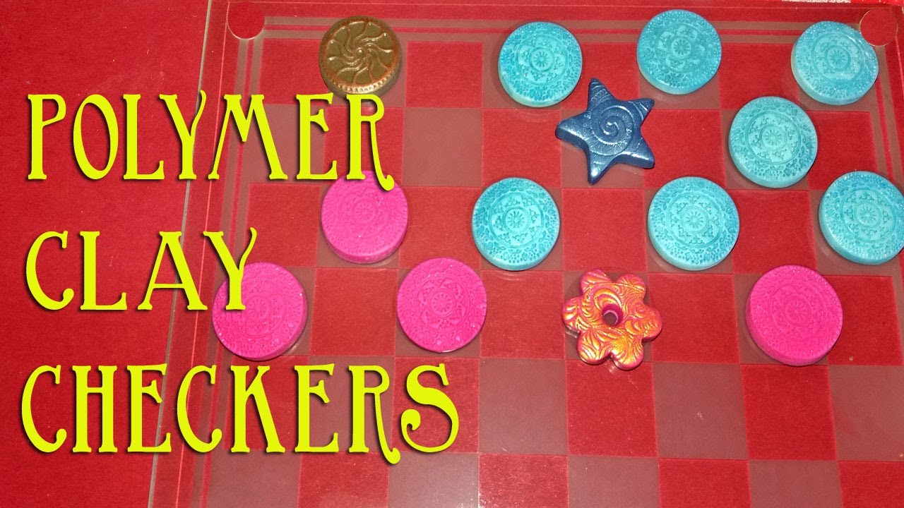 How To Make Checkers/Draughts Pieces Out Of Polymer Clay