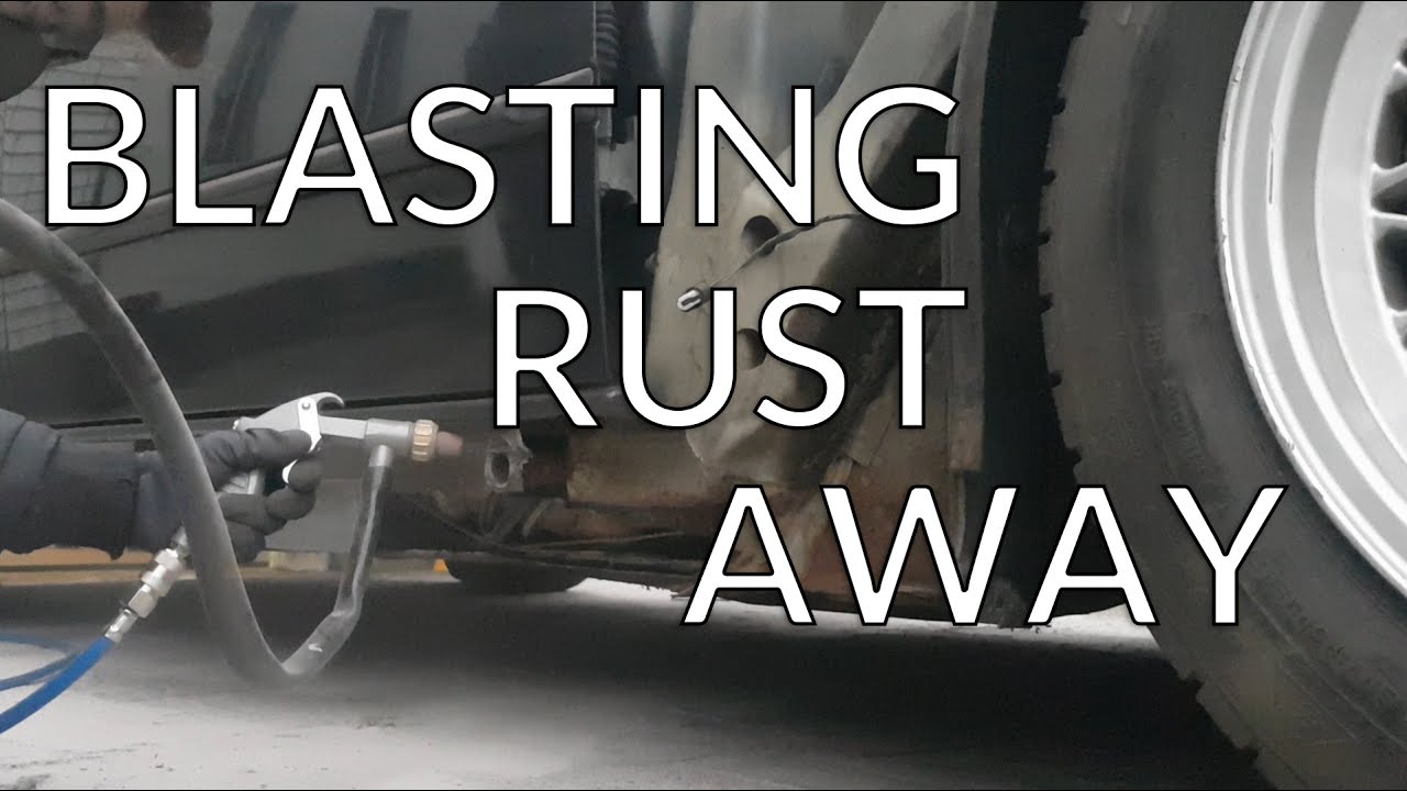 BMW E36 Back to life Pt:4 Sand blasting