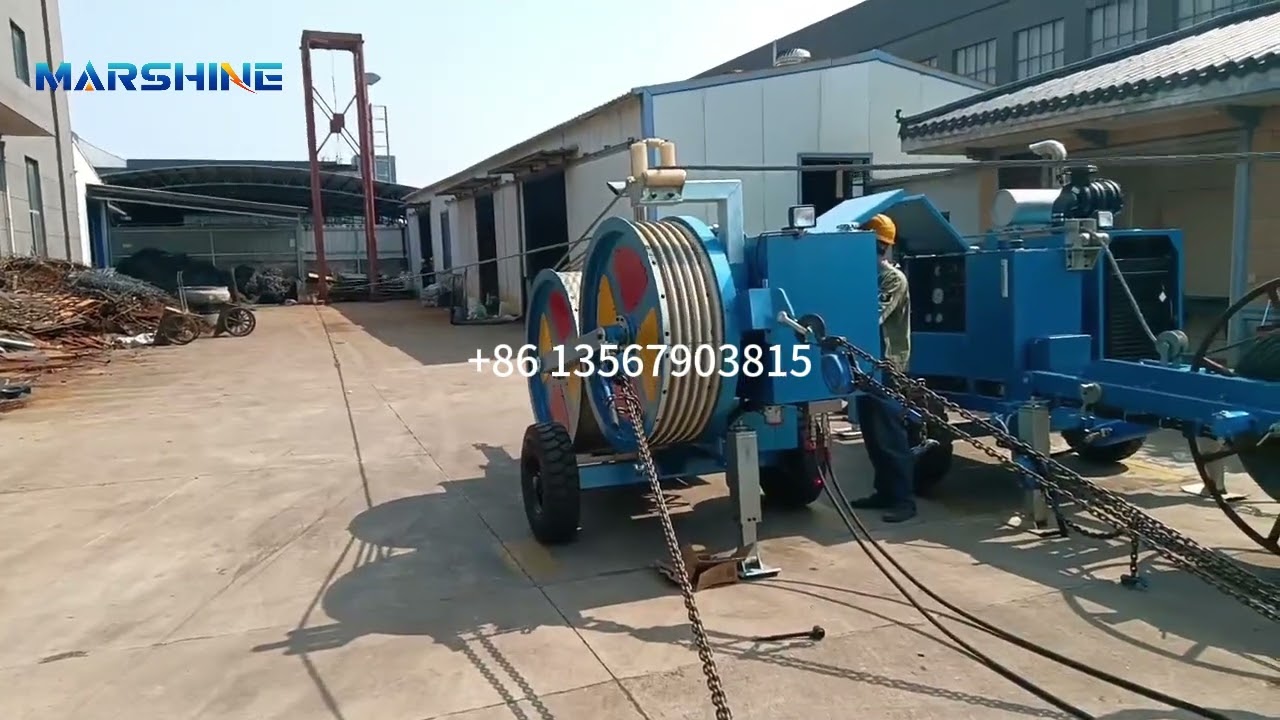 Tensioning Test Of China Hydraulic Cable Tensioner 4 Ton#cable #machine #tensioner #hydraulic #wire