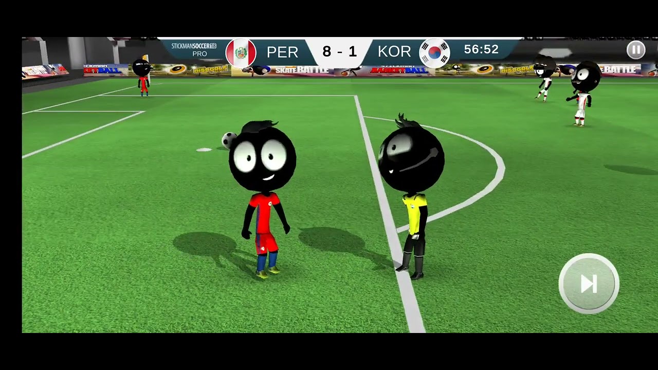 Stickman Soccer Peru 🇵🇪 VS South Korea Republic 🇰🇷 (Part 1)