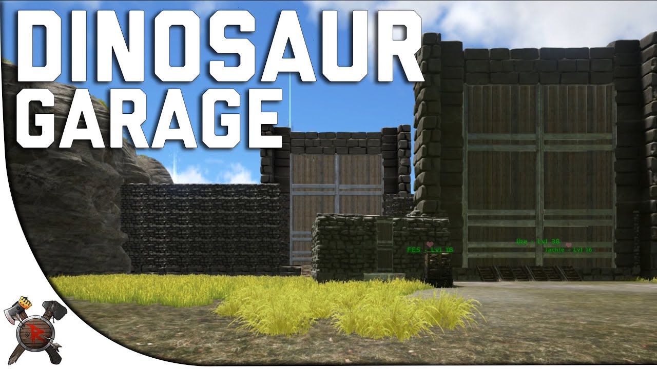 DINOSAUR GARAGE! - Ark Survival Evolved PVP Server (Season 4 Part 17)