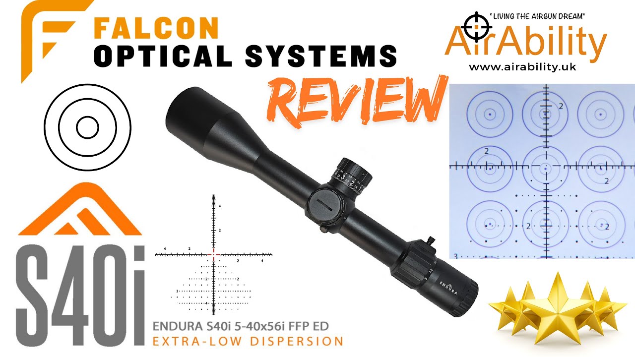109. Falcon Endura S40i 5-40x56i FFP ED B9GDi 0.1MRAD 34mm Rifle Scope-REVIEW-Fantastic All Rounder!