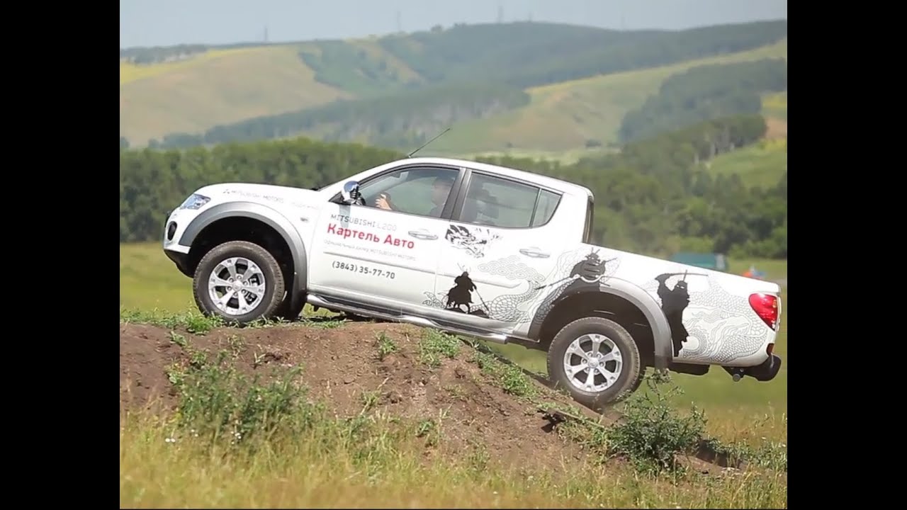 Видеообзор Mitsubishi L200 на бездорожье от bizovo.ru